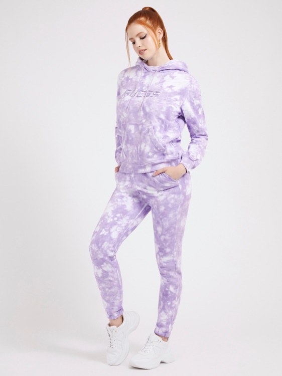 Guess Tie-dye Jogger панталон лилав