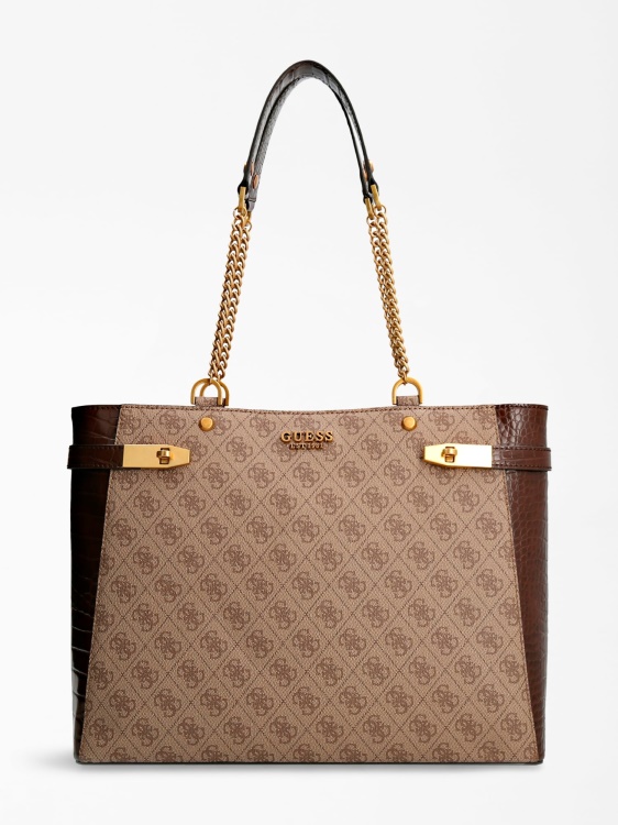 Zadie 4g лого Shopper Guess кафяво