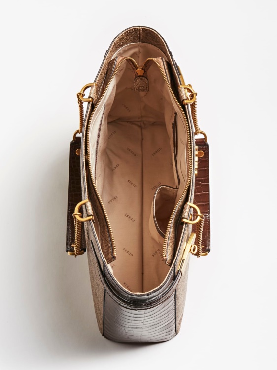 Zadie 4g лого Shopper Guess кафяво