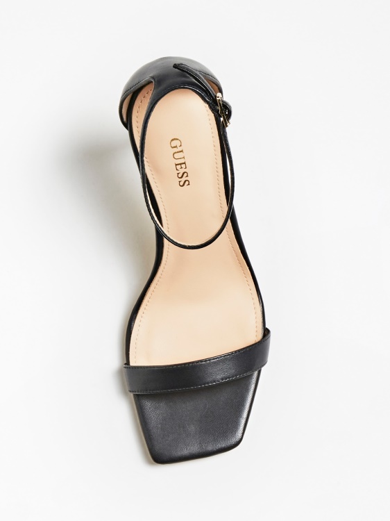 черни сандали от естествена кожа Devon Guess
