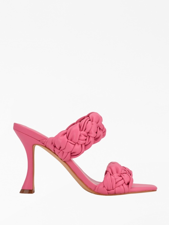 Harlie Braided Heeled Mules Guess Pink