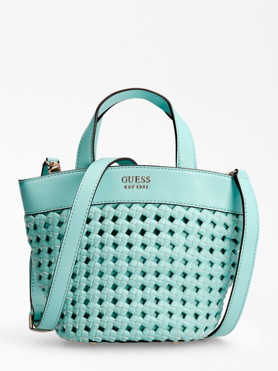 светлосин Guess Sicilia плетен мини купувач