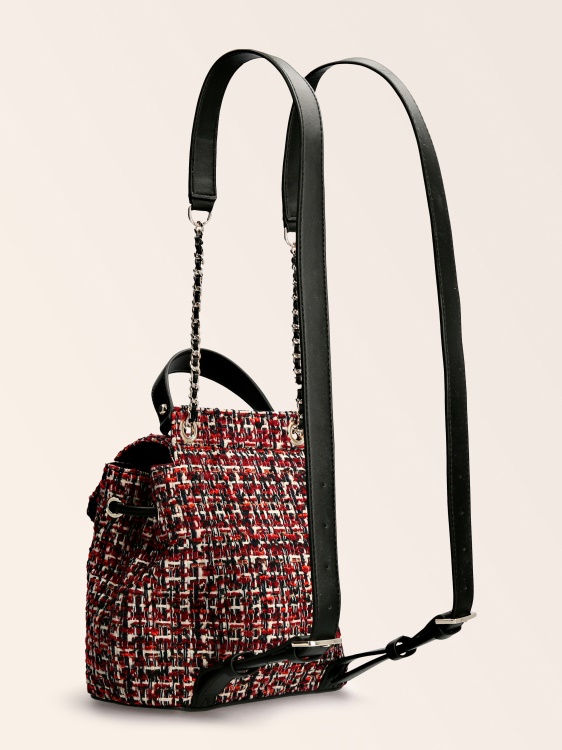Guess червена раница от туид Cessily