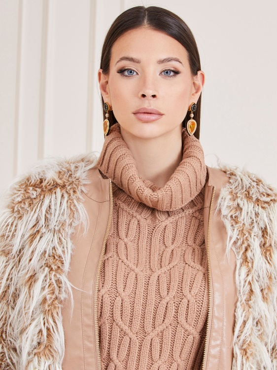 Marciano палто от изкуствена кожа бежово Guess