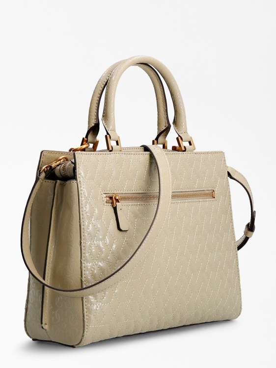 зелена чанта Isidora G Shine Logo Guess