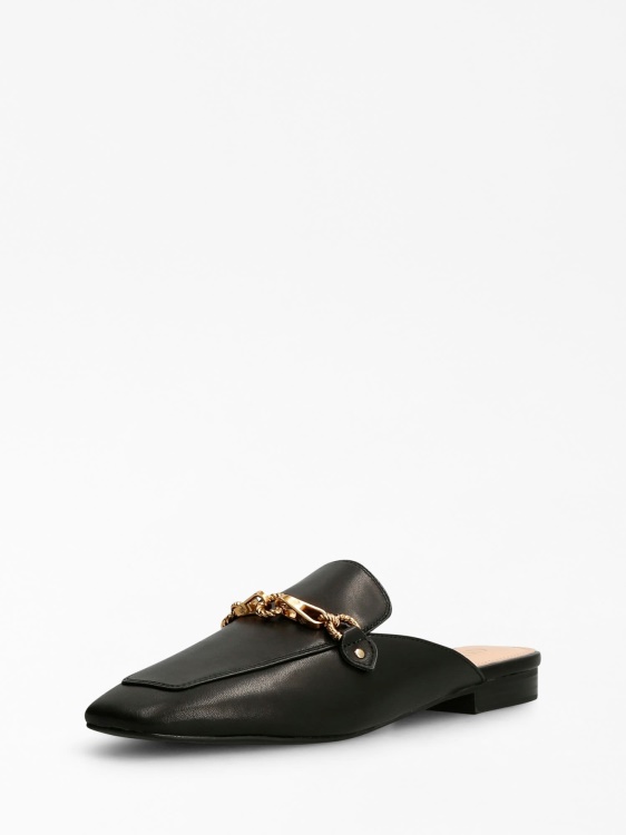 мариса смесена кожа Sabot Black Guess