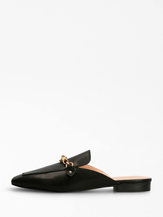 мариса смесена кожа Sabot Black Guess