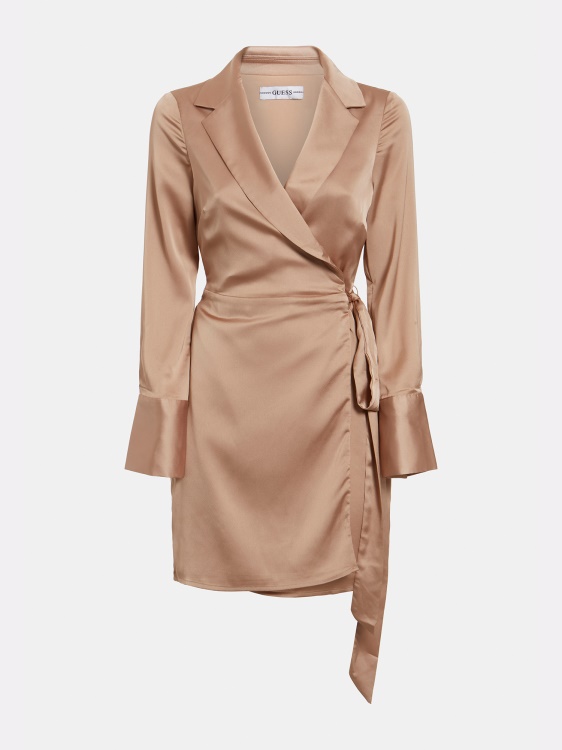 бежова рокля Guess