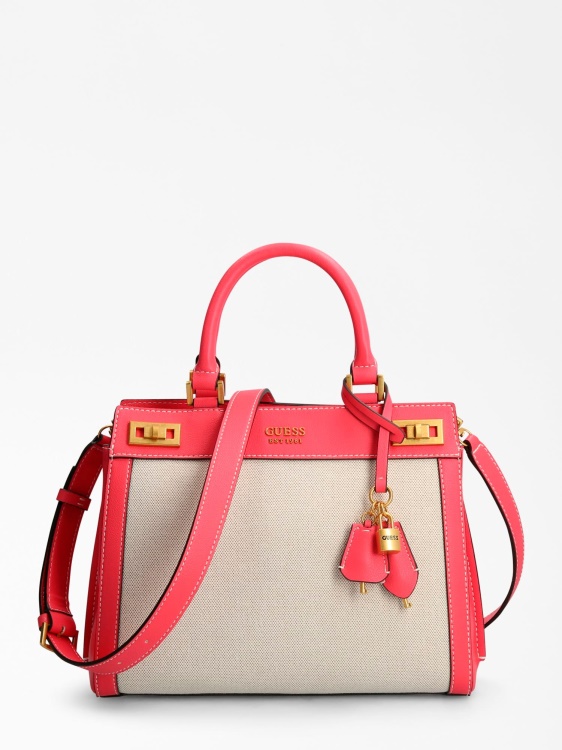 Katey Logo Charm чанта Guess фуксия