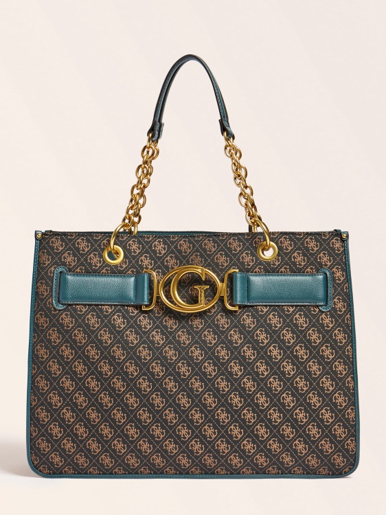 Guess Aileen 4g Logo Shopper Blue