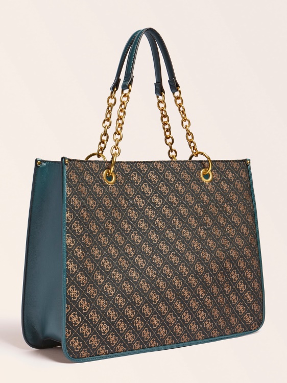 Guess Aileen 4g Logo Shopper Blue