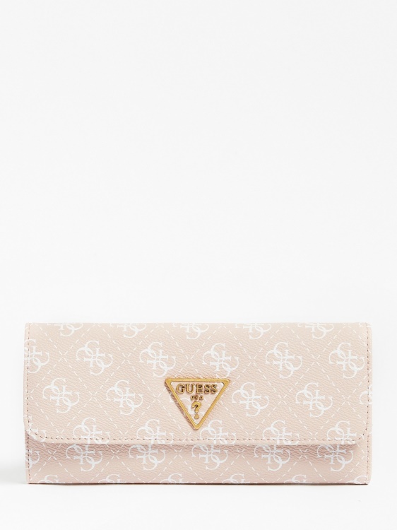 портфейл с лого Guess Pink Laurel 4гр