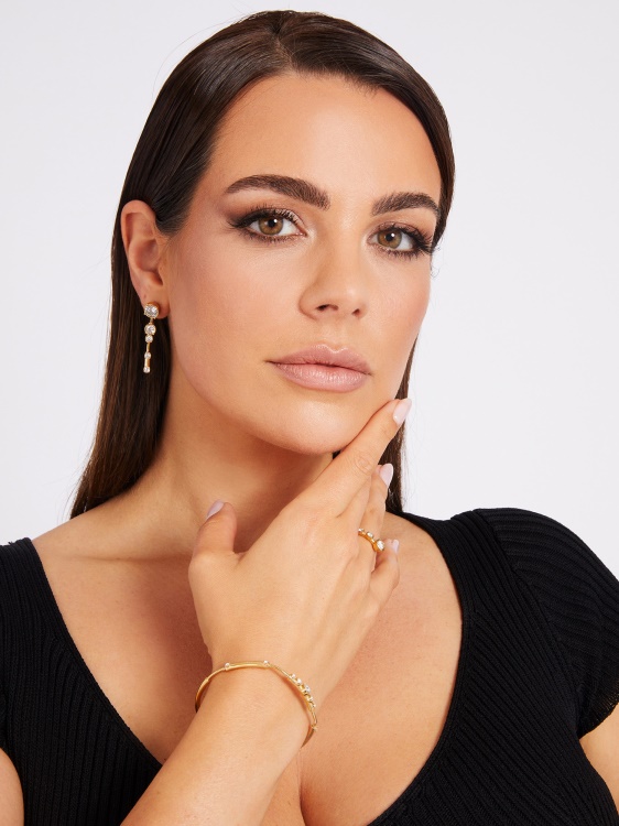 Guess Sunburst пръстен мулти злато