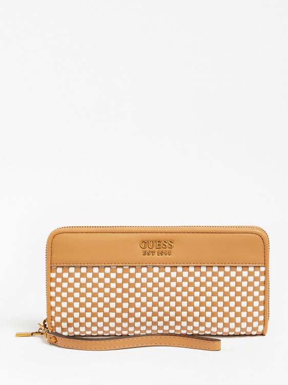 макси портфейл Katey Multi Beige Guess