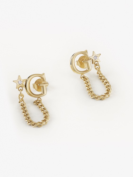 златни A-star-is-born-earrings Guess