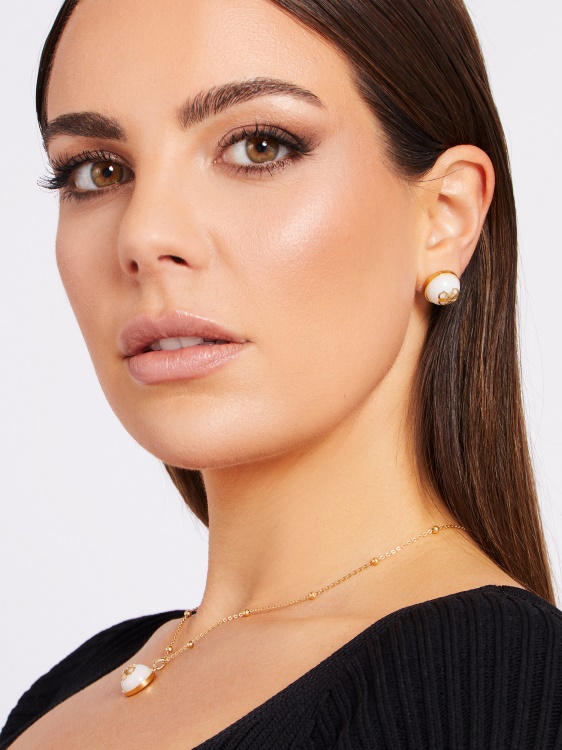 4g лого Boule' обеци Guess Gold