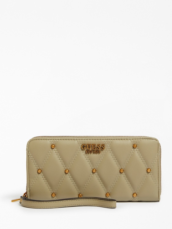 триана ватиран макси портфейл зелен Guess