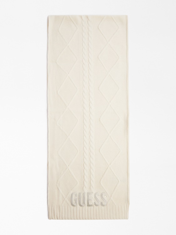 шал с лого с шипове Guess бяло