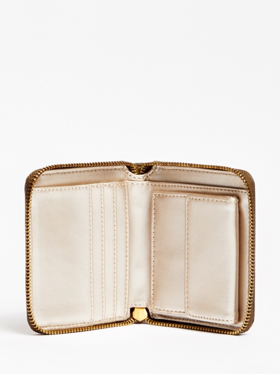 Guess мини портфейл с лавров крокодил зелен