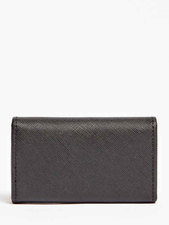 черен ключодържател Saffiano Guess