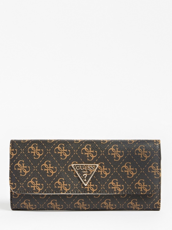 Laurel 4g лого портфейл кафяв Guess