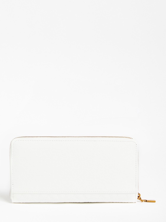 Guess Isidora ватиран портфейл бял