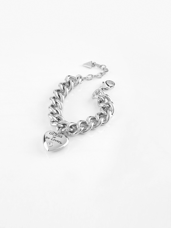 сребърна гривна Guess-is-for-lovers