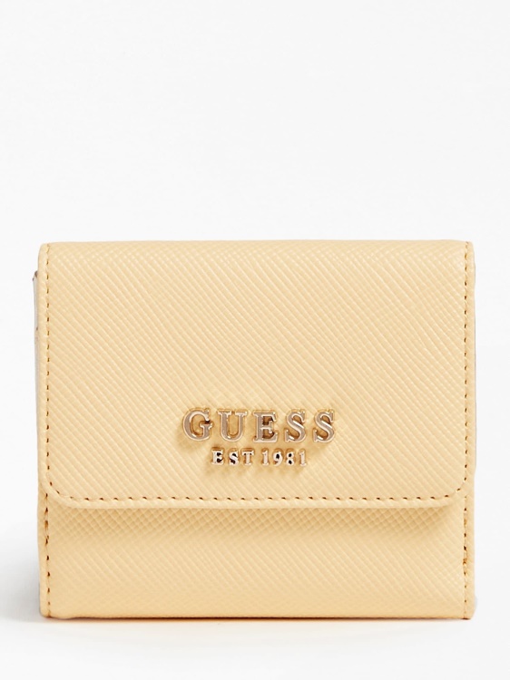Guess Laurel Saffiano държач за кредитна карта оранжево