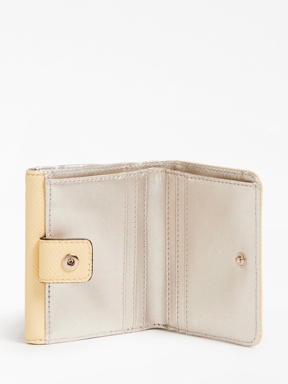 Guess Laurel Saffiano държач за кредитна карта оранжево