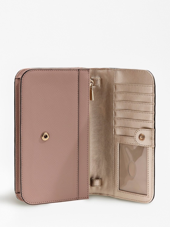 калъф за телефон Guess Pink Laurel Saffiano