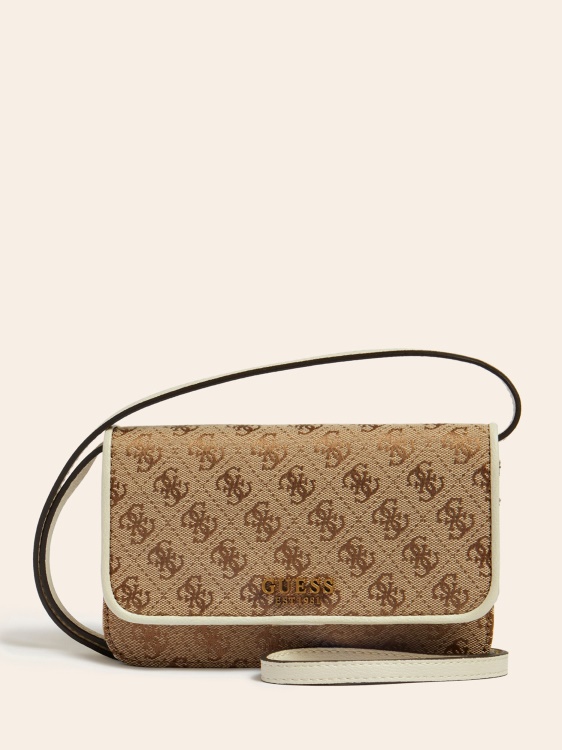 бял портфейл с каишка Aviana Guess