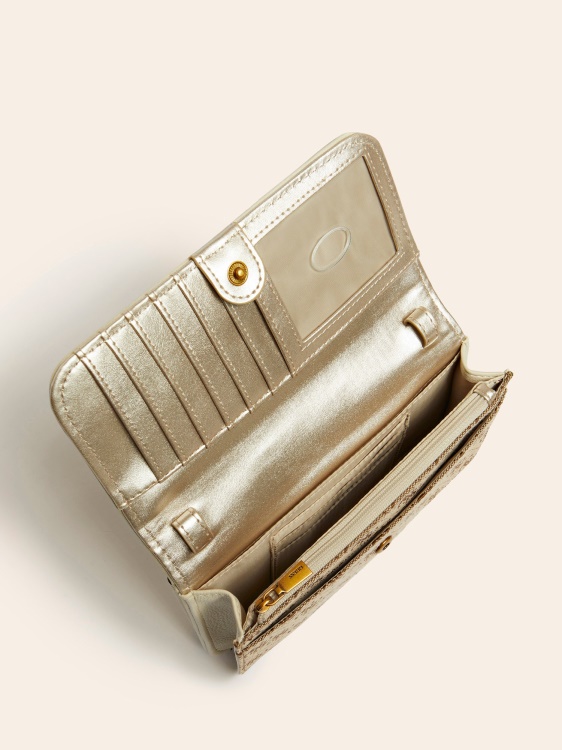 бял портфейл с каишка Aviana Guess