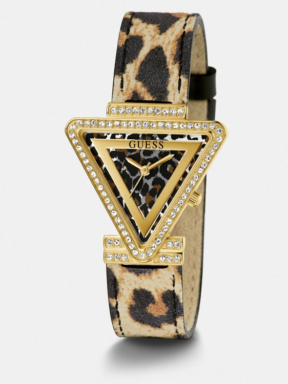 кристал аналогов часовник розово злато Guess
