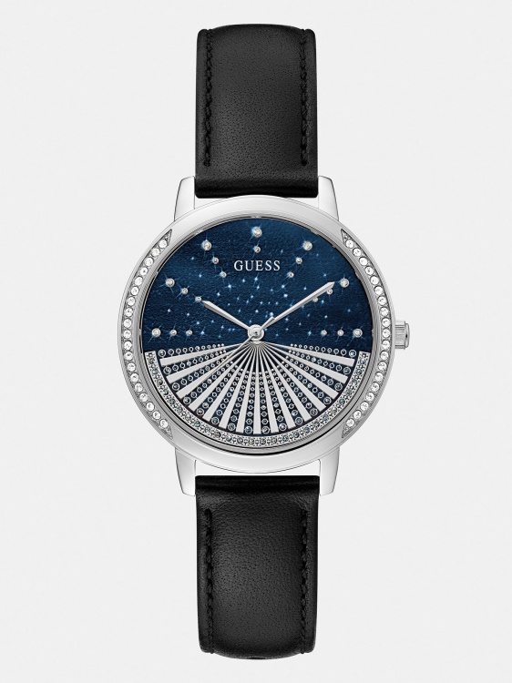 аналогов кристален часовник сребърен Guess