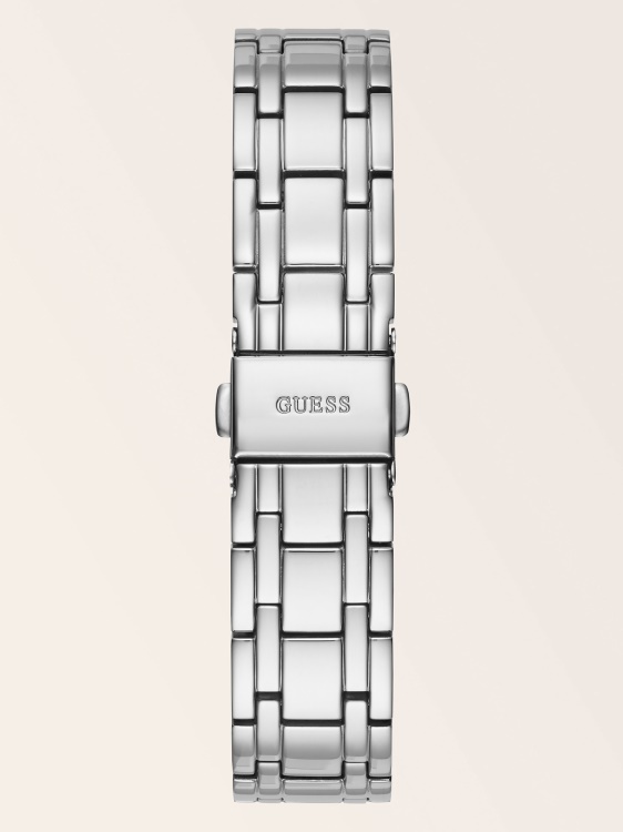 Guess часовник от сребърна кристална стомана