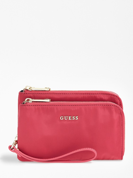 Guess Eyen несесер с две отделения розов