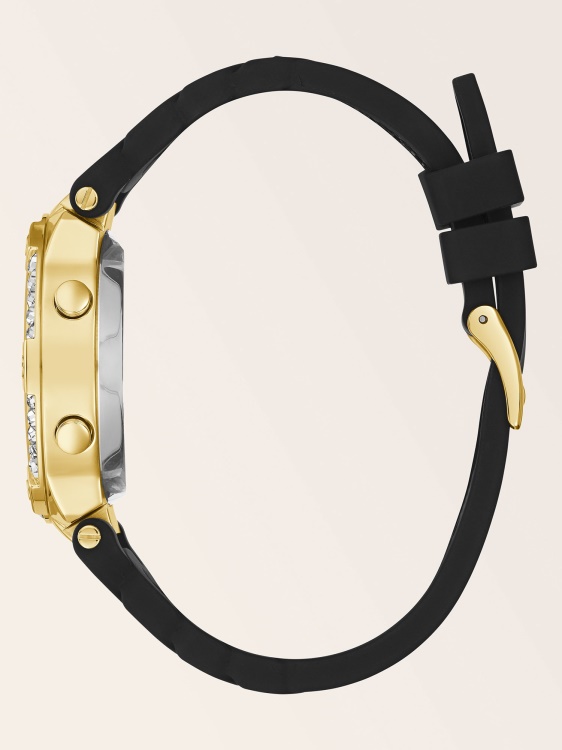 сребрен кристален цифров часовник Guess