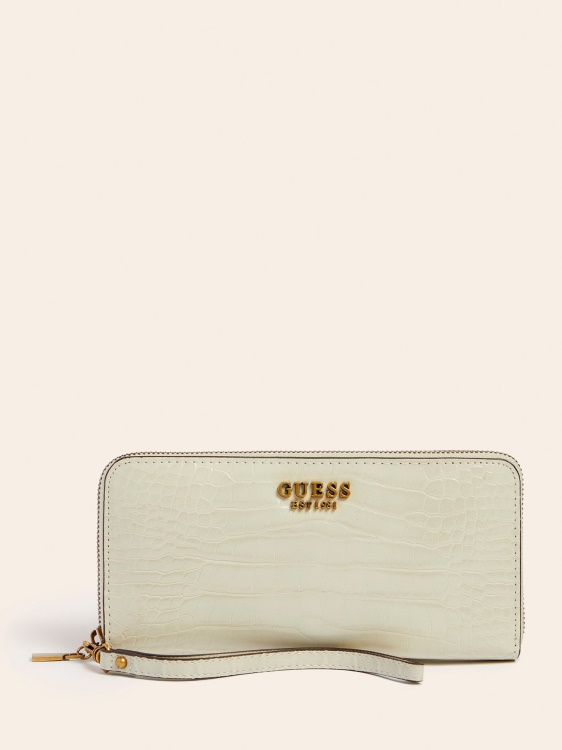 Guess лаурел макси портфейл бял