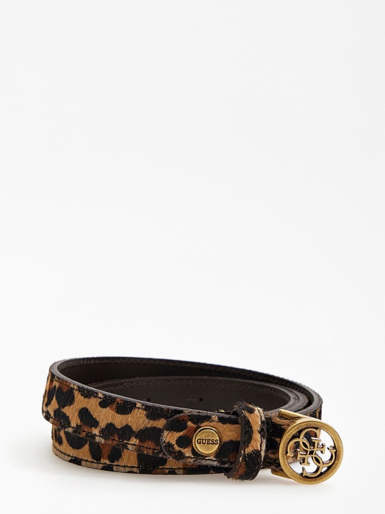 истинска кожа Abey колан Guess Animalier