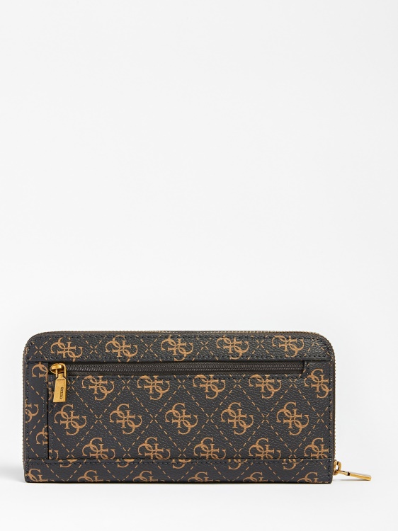 Guess Nell 4g лого макси портфейл кафяв