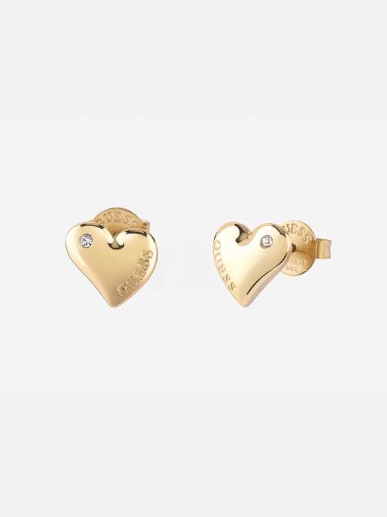 Guess Fluid-hearts-earrings Multi Gold