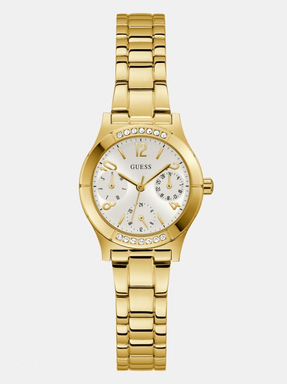 кристален многофункционален часовник син Guess