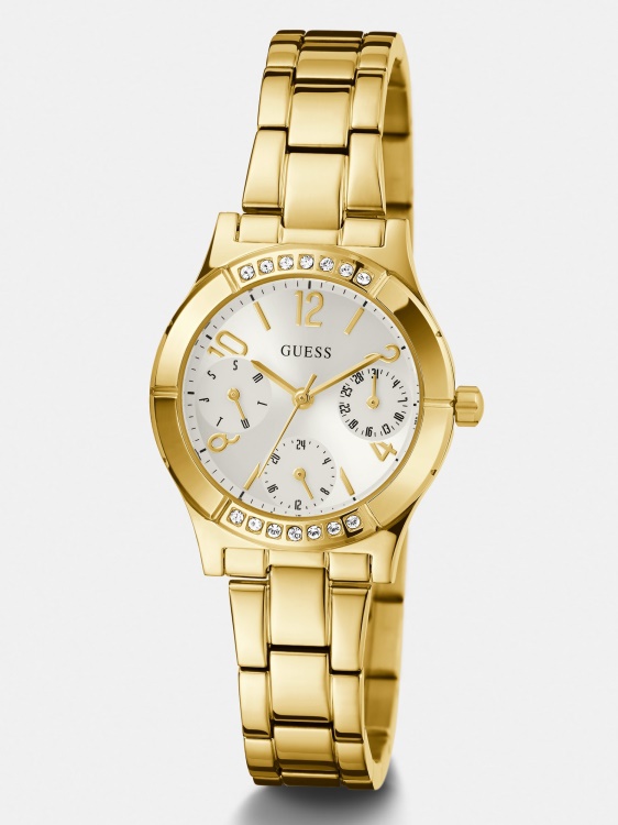 кристален многофункционален часовник син Guess
