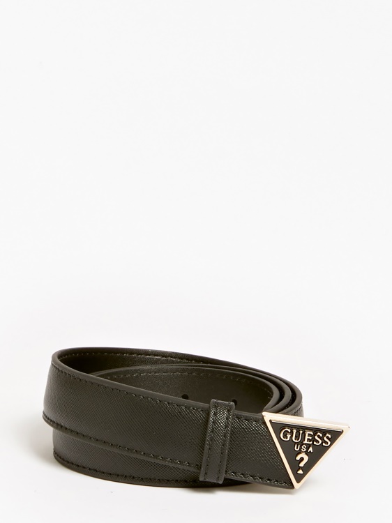 Alexie Saffiano колан Guess черен