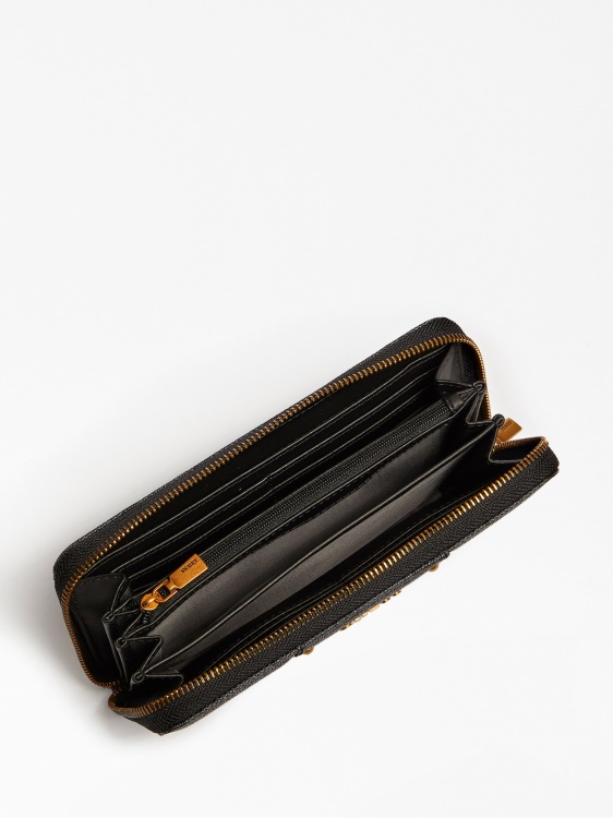 Guess сив еко брентън макси портфейл
