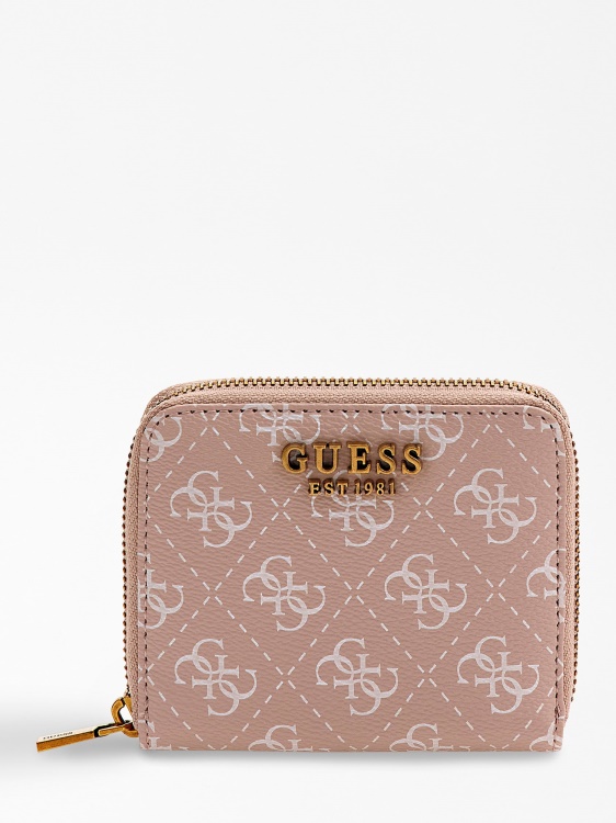 Laurel 4g лого мини портфейл розов Guess