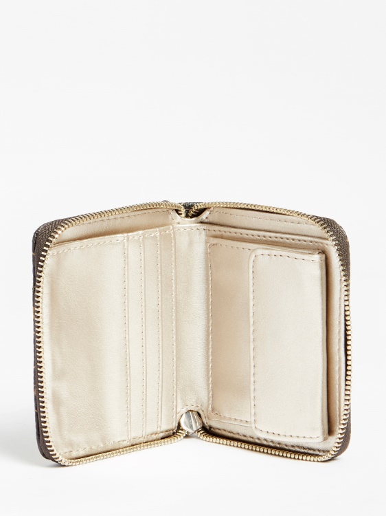 Noelle 4g ​​​​лого мини портфейл Guess кафяв