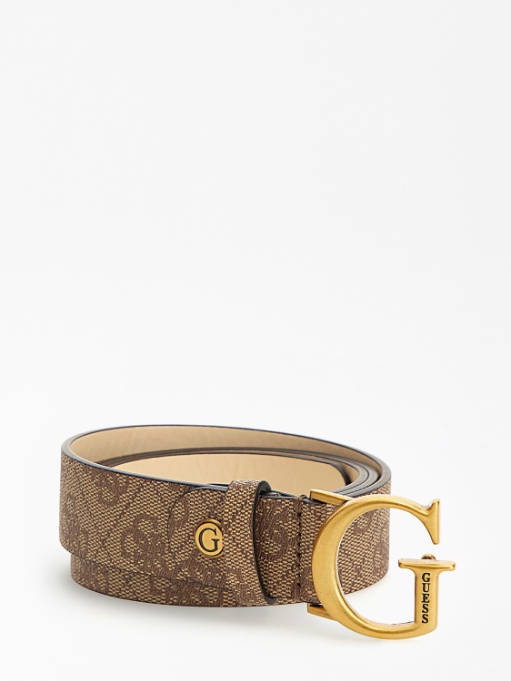 Beige Ginevra 4g Logo Belt Guess