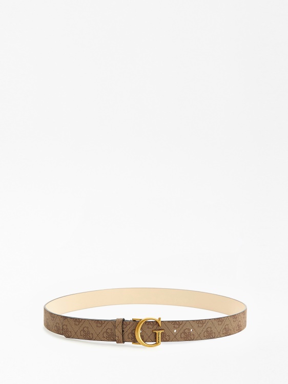 Beige Ginevra 4g Logo Belt Guess