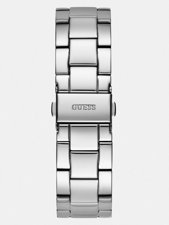 сребърен аналогов часовник Guess стомана